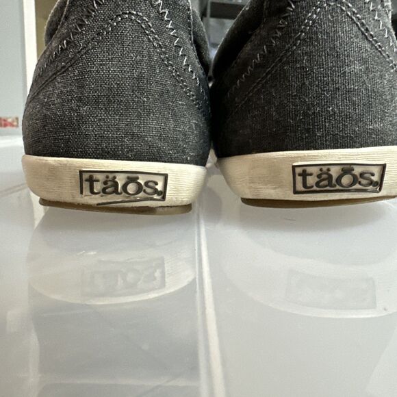 Taos Mens Starsky Sneakers Shoes Lace Up Gray Fabric Casual Size 10 - Picture 4 of 15